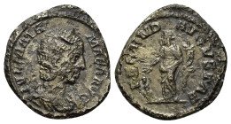 Iulia Mamaea (Augusta, 222-235). AR Denarius (19,6mm, 2.53g). Rome, AD 232. Diademed and draped bust r. R/ Fecunditas standing l., holding cornucopiae...