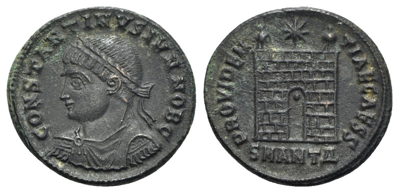 Constantine II (Caesar, 316-337). Æ Follis (20mm, 3.57g, 5h). Antioch, 330-4. La...