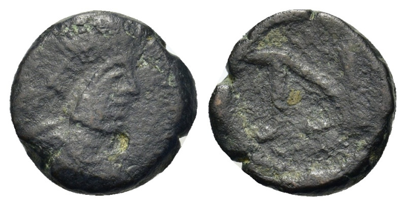 Zeno (474-491). Æ Nummus (9mm, 0.8g). Thessalonica or Nicomedia. Diademed, drape...