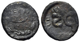 Augustus (27 BC-AD 14). Æ Dupondius (25mm, 7.41g). Contemporary imitation. Legend within wreath. R/ Large SC. Good Fine