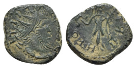 Barbarous Radiate, imitating Tetricus I (14mm, 1.67g, 10h). Radiate bust r. R/ Victory standing l., holding wreath and palm. VF