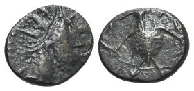Barbarous Æ Radiate (14mm, 2.24g, 12h). Radiate bust r. R/ Uncertain figure standing. Near VF