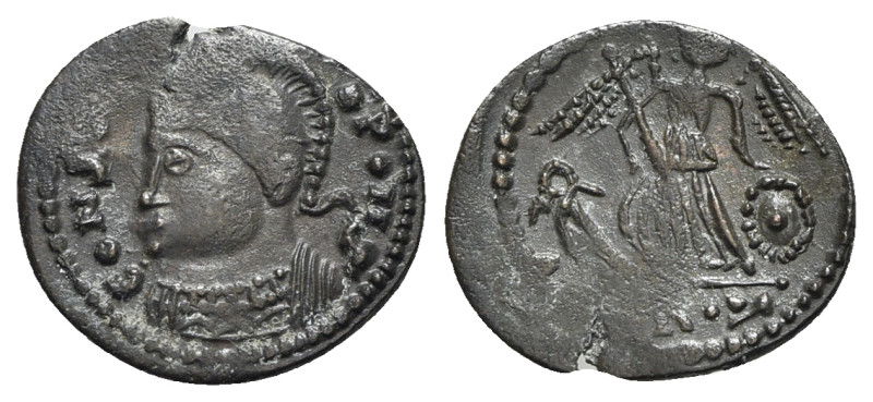 Barbarous Æ, imitating Commemorative series (16mm, 1.35g, 6h). Helmeted and mant...