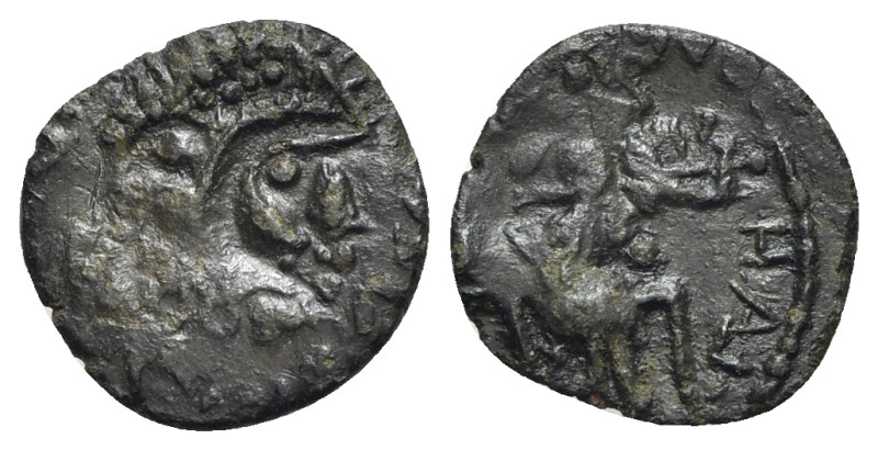 Barbarous Æ, imitating Constans or Constantius II, c. 4th-5th century (15mm, 1.2...