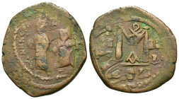 Heraclius, with Heraclius Constantine (610-641). Æ 40 Nummi (29,6mm, 12,3g). Seleucia Isauriae, year 3 (AD 612/3). Heraclius and Heraclius Constantine...