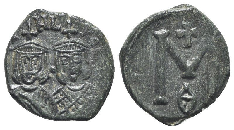 Michael II and Theophilus (820-829). Æ 40 Nummi (21mm, 4.47g, 6h). Syracuse, 821...