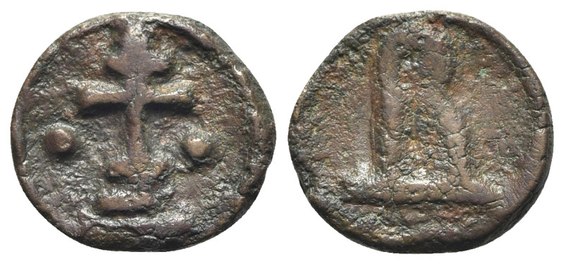 Basil I the Macedonian (867-886). Æ (18mm, 2.78g, 12h). Cherson, 879-886. Large ...