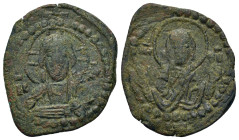 Anonymous FollIs. temp. Romanus IV, circa 1068-1071. Æ Follis (26mm, 7.27 g). Class G. Constantinople mint. Facing bust of Christ Pantokrator. Facing ...