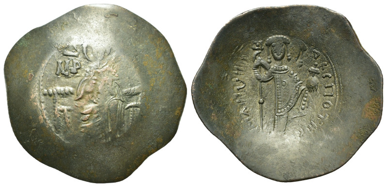 Manuel I Comnenus (1143-1180). Constantinople. Æ Trachy (30,6mm, 4.5g). The Virg...