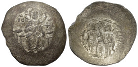 Manuel I Comnenus (1143-1180). Trachy (Billon, 29,5 mm, 2,80g.), Constantinople, c. 1167-1183(?). IC - XC Christ Pantokrator enthroned facing; no star...