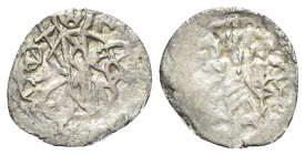 John IV (Emperor of Trebizond, 1446-1458). AR Asper (16mm, 0.54g, 5h). St. Eugenius on horseback r., holding cross. R/ John on horseback r., holding s...