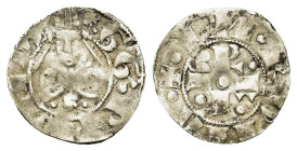 Italy, Papal States. Gregorio XI (1370-1378). AR Bolognino Romano (17,8mm, 1.2g). Rome, 1377-1378. MIR 225/4.