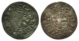 Italy, Roma. Senato Romano (1184-1439). BI Denaro Provisino (21mm, 0.8g). 12th century. Muntoni 57.