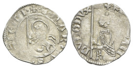 Italy, Venezia. Francesco Dandolo (1329-1339). AR Soldino (17mm, 0.98g, 2h). Doge kneeling l., holding banner. R/ Nimbate lion holding banner. Paolucc...