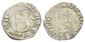 Italy, Venezia. Francesco Dandolo (1329-1339). AR Soldino (17mm, 0.95g, 2h). Doge kneeling l., holding banner. R/ Nimbate lion holding banner. Paolucc...