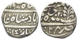 India, Mughal Empire. Aziz al-Din Alamgir II (AH 1167-1173 / AD 1754-1759). AR Rupee (20mm, 10.76g). VF