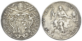 Italy, Papal. Pio VII (1800-1823). AR Mezzo Scudo 1816, Bologna (34mm, 13.00g, 12h). Gigante 26. Near VF