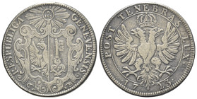 Switzerland, Geneva. AR Thaler 1723 (40mm, 24.27g, 6h). KM 69. Near VF