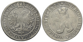 Switzerland, St. Gallen. Free city, 1620-1624. AR Thaler 1622 (40mm, 24.38g, 6h). KM 61. Near VF