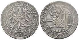 Switzerland, Schaffhausen. Free city, 1620-1624. AR Thaler 1623 (40mm, 26.03g, 12h). KM 25. Near VF