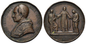 Vatican. Leone XIII (1878-1903). Æ Medal (48,7mm, 38,7g) 1880. Impulse for Thomistic studies.