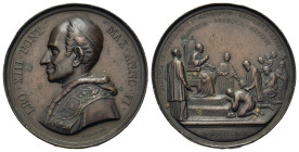 Vatican. Leone XIII (1878-1903). Æ Medal (53,6mm, 38,6g) 1881. Homage to the Pope of Slavic pilgrims.