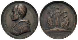 Vatican. Leone XIII (1878-1903). Æ Medal (53,3mm, 38,3g) 1887. For canonizations.