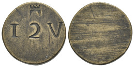 Uncertain Round Coin Weight (27mm, 22.24g). VF