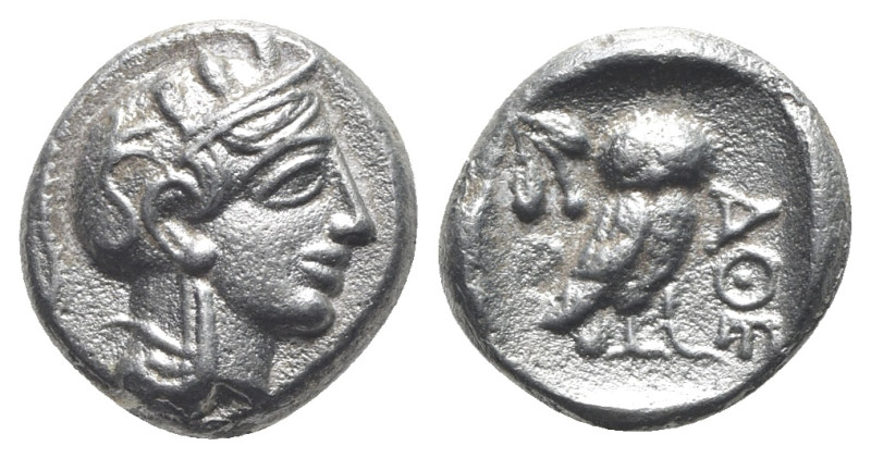 Attica, Athens, c. 454-404 BC. Replica of AR Drachm (15mm, 3.06g, 10h). Helmeted...