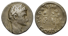 Augustus (27 BC-AD 14). Replica of AR Denarius (17mm, 3.60g). Uncertain Spanish mint (Colonia Caesaraugusta?), 19-18 BC. Head of Augustus r., wearing ...