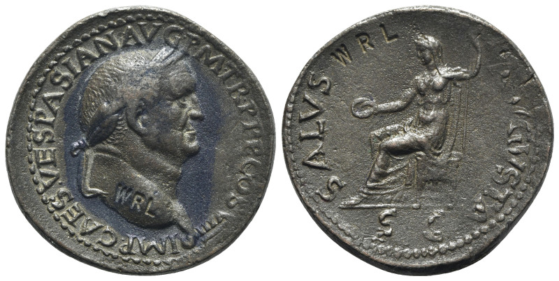 Vespasian (69-79). Replica of Æ Sestertius (37mm, 11.74g, 6h). Laureate head r. ...