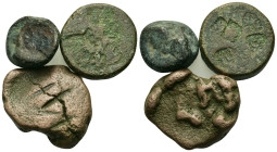 Lot of 3 Greek Æ coins, to be catalog. Lot sold as is, no return.