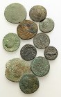 Lot of 11 Roman Provincial Æ coins, to be catalog. Lot sold as is, no return