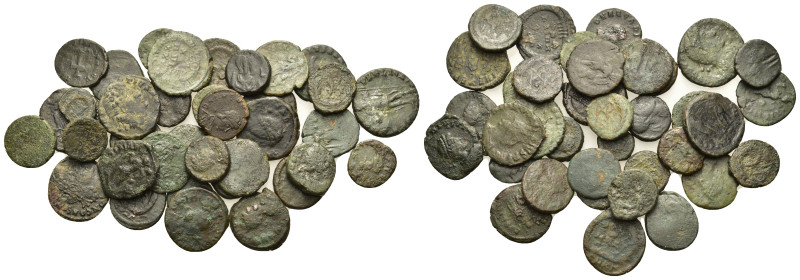 Lot of 36 Roman Imperial Æ coins, to be catalog. Lot sold as is, no return.