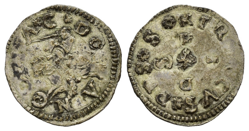 ANCONA. Anonime attribuite a Clemente VII (sec. XVI). Bolognino marchigiano. Ag ...