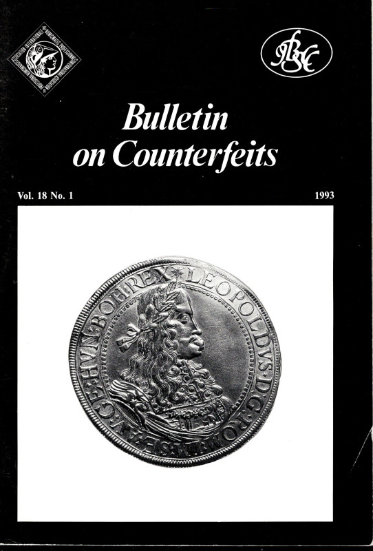 AA.VV. – Bulletin on counterfeits. Vol. 18 n. 1. 1993. pp. 35, tavv. e ill. nel ...