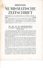 BERLINER NUMISMATISCHE ZEITSCHRIFT. Nr. 27/1962. Berlin, 1962 Brossura, pp. 26, ill.