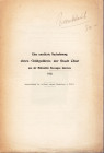 BURCKHARDT F. - Eine unedierte nachahmung eines goldguldens der stadt Chur aus der munzstatte Maccagno Inferiore. Zurich, s.d. Pp. 4 con ill. brossura...