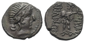 Thrakien. Mesembria.

 Bronze. 3. Jhdt. v. Chr.
Vs: Kopf des Apollon mit Diadem rechts.
Rs: Athena Promachos mit Schild und Lanze nach links schre...