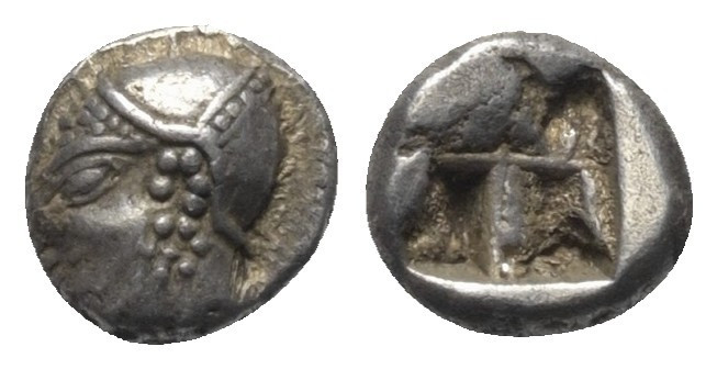 Ionien. Phokaia.

 Diobol (Silber). Ca. 510 - 494 v. Chr.
Vs: Archaischer Kop...