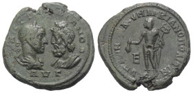 Moesia Inferior. Markianopolis. Gordianus III. (238 - 244 n. Chr.) und Serapis.

 Bronze.
Vs: Büste des Gordianus mit Lorbeerkranz, Paludament und ...