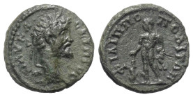 Thrakien. Philippopolis. Septimius Severus (193 - 211 n. Chr.).

 Bronze.
Vs: Büste mit Lorbeerkranz rechts.
Rs: Herakles mit Löwenfell und Keule ...