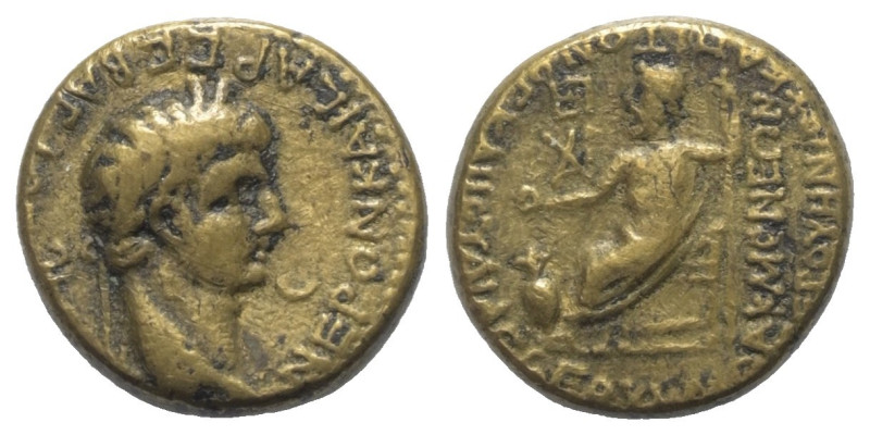 Phrygien. Akmoneia. Nero (54 - 68 n. Chr.).

 Bronze. Ca. 62 n. Chr.
Vs: Kopf...