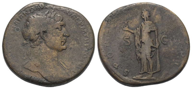 Traianus (98 - 117 n. Chr.).

 Sesterz (Bronze). 103 - 111 n. Chr. Rom.
Vs: I...