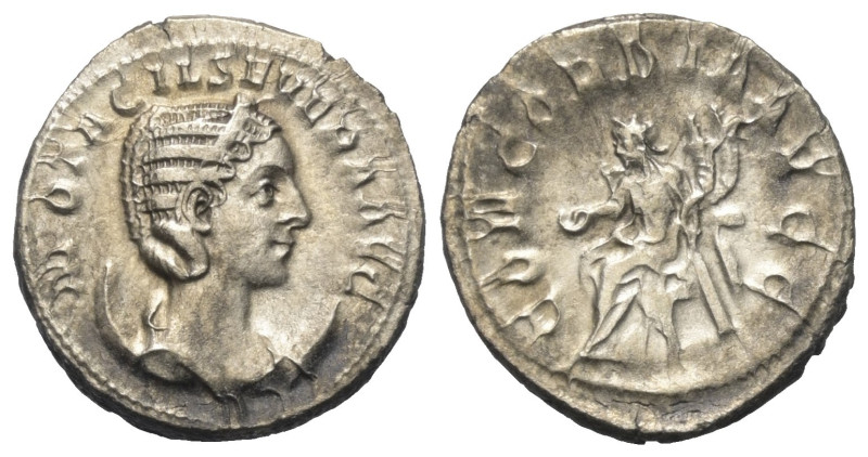 Otacilia Severa (Kaiserin 244 - 249 n. Chr.).

 Antoninian (Silber). 246 - 248...