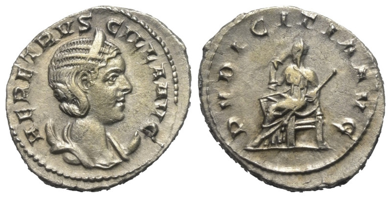 Herennia Etruscilla (Kaiserin 249 - 251 n. Chr.).

 Antoninian (Silber). 250 -...