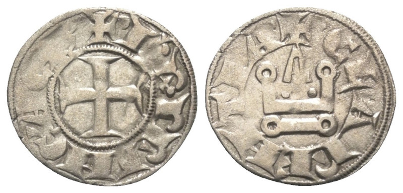 Achaia - Fürstentum. Karl I. (1278 - 1285).

 Denar (Silber).
Vs: + K R PRINC...