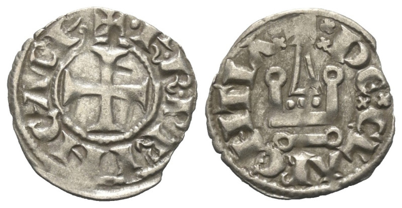 Achaia - Fürstentum. Karl II. (1285 - 1289).

 Denar (Silber).
Vs: + K R PRIN...