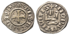 Epirus - Despotat. Philipp von Tarent (1294 - 1313).

 Denar (Silber).
Vs: + PhS P TAR DESP. Kreuz.
Rs: + NEPANTI CIVIS. Stilisiertes Kastell.

...