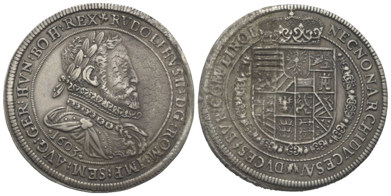 Habsburger bis 1806. Rudolf II. (1576 - 1612).

 Taler (Silber). 1603. Hall.
...